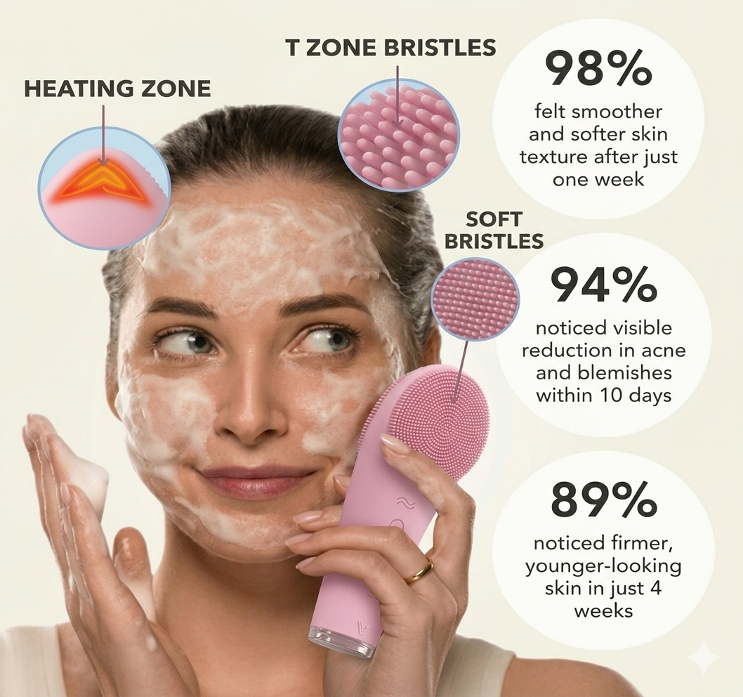 Vivarly™ Electric Silicone Face Cleansing Brush 2.0