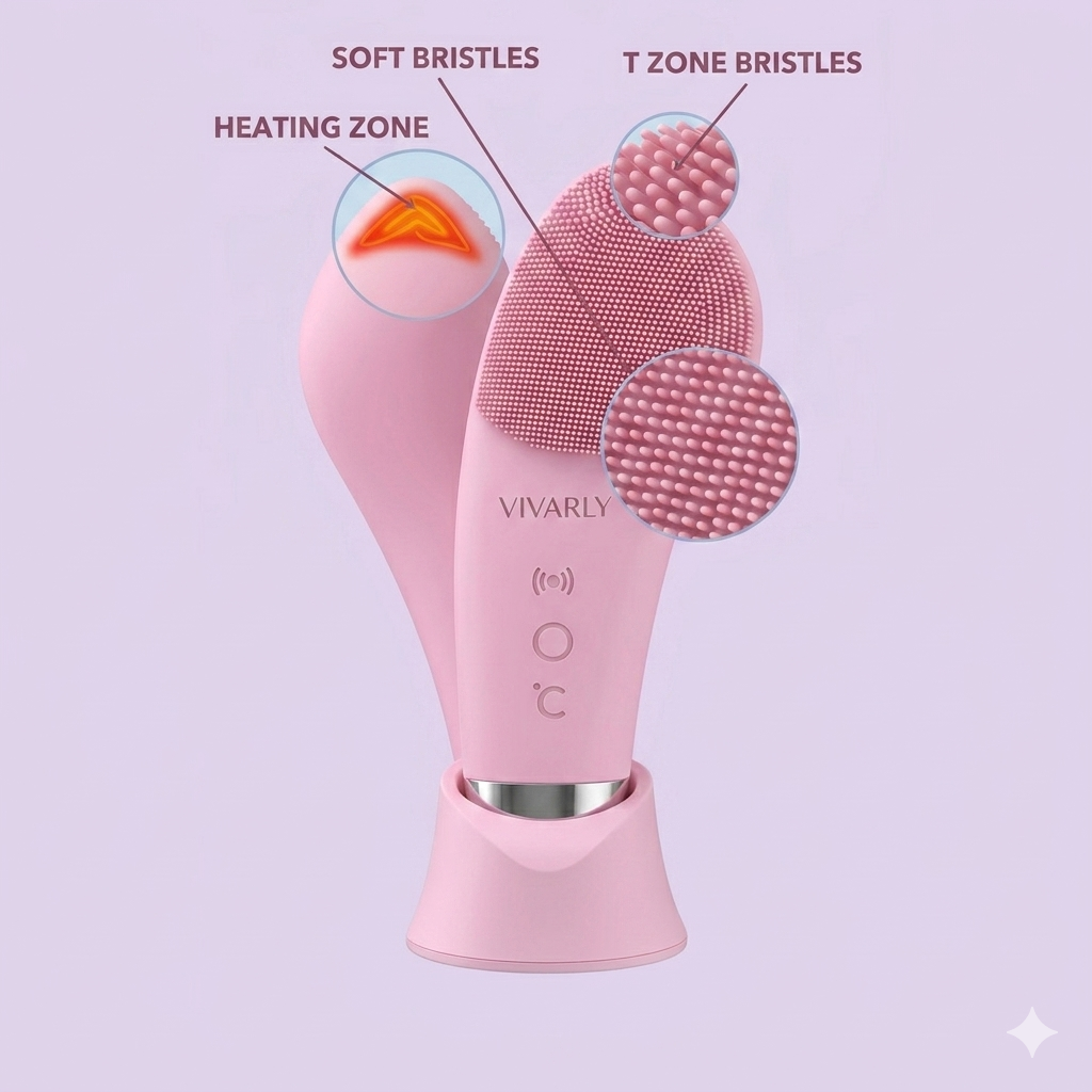 Vivarly™ Electric Silicone Face Cleansing Brush 2.0
